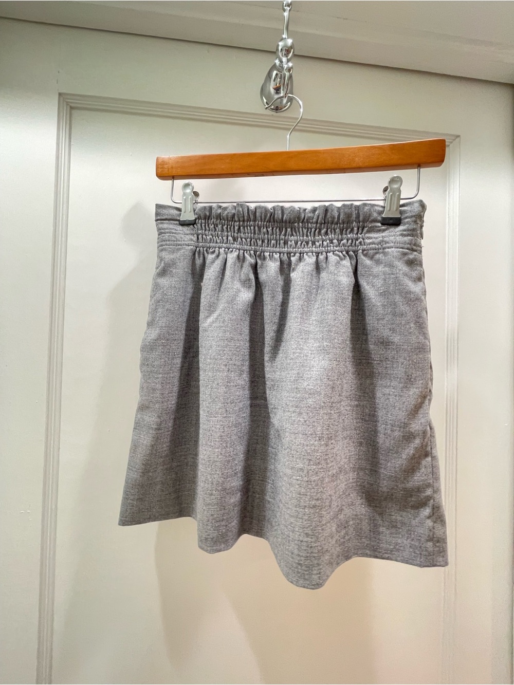 J. Crew Heather Gray Paperbag Skirt